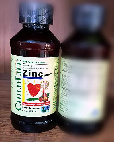 Zinc Plus, Natural Mango Strawberry by ChildLife Essentials