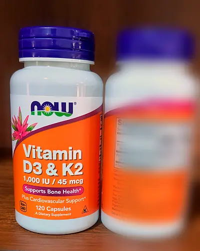 Vitamin D3 & K2, 1,000 IU / 45 mcg by NOW Foods